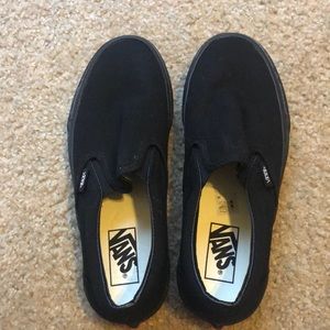 Women’s black canvas slip-on Vans
